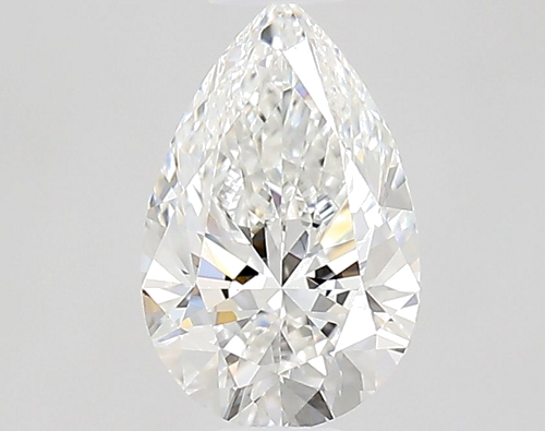 0.6 carat F-VVS2 Natūralus Pear Deimantas (1)