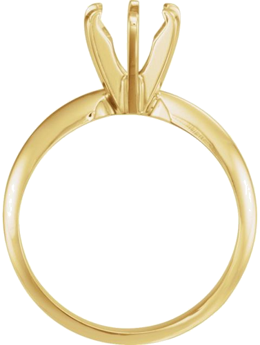 Sužadėtuvių Žiedas „Pre-Notched Lightweight Solitaire“ 10k yellow gold Round 6mm x 6.6mm (2)