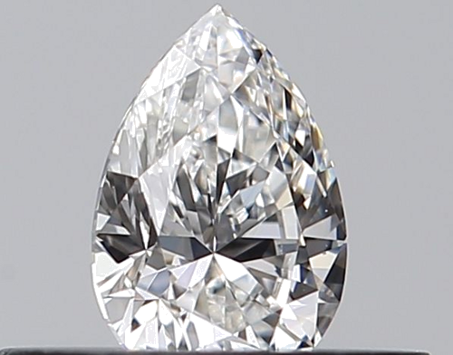 0.28 carat F-VVS1 Natūralus Pear Deimantas (1)