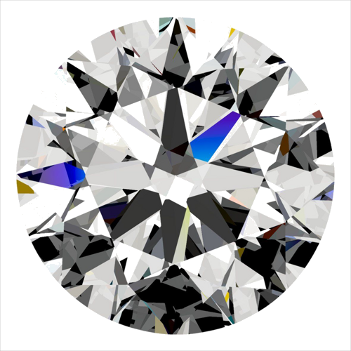 0.37 carat G-VVS2 Excellent cut Natūralus Round Deimantas (1)