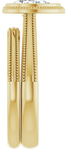 Sužadėtuvių Žiedas „Bezel-Set Solitaire“ 14k yellow gold Pear 8mm x 5mm (9)