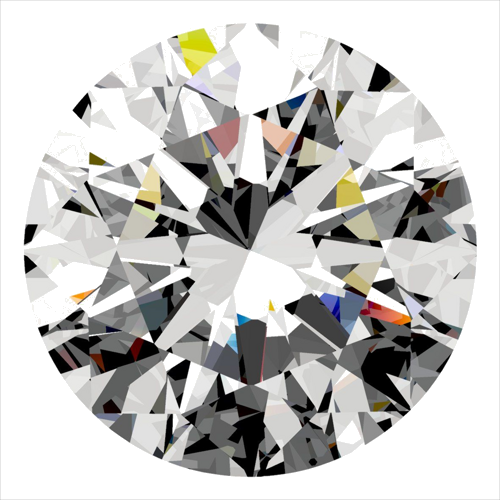 0.3 carat D-VS2 Excellent cut Natūralus Round Deimantas (1)