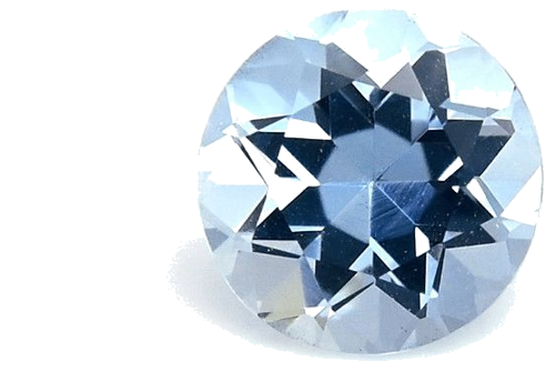 0.68 carat BLUE Round Aquamarine (1)
