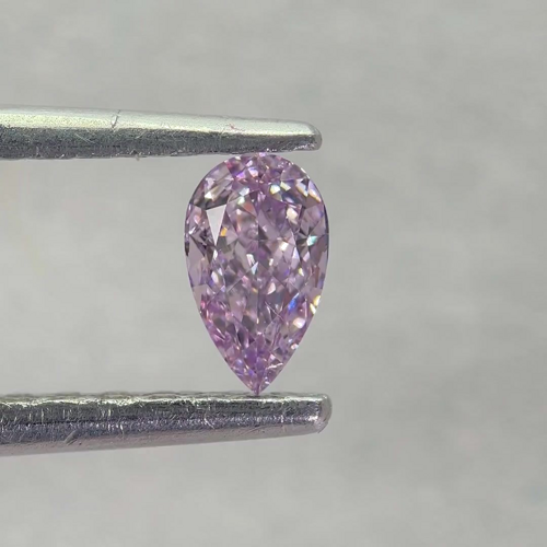 0.25 carat Fancy Pinkish Purple-SI1 Natūralus Pear Deimantas (1)