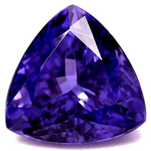 4.28 carat BLUE Trilliant Tanzanite (1)