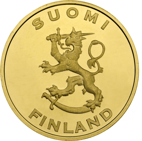 Suomija Suomio kova 1917 (Nepriklausomybė) Aukso medalis (2)