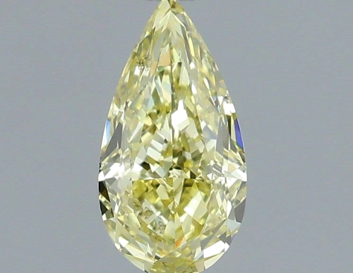 0.51 carat Fancy Intense Yellow-SI1 Natūralus Pear Deimantas (1)