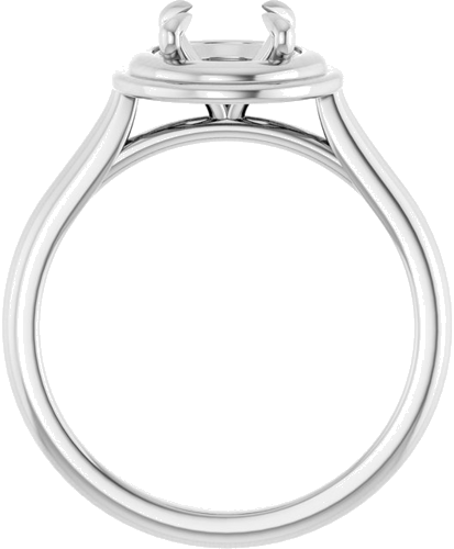 Sužadėtuvių Žiedas „Claw-Prong Solitaire“ 14k white gold Round 6.5mm (2)