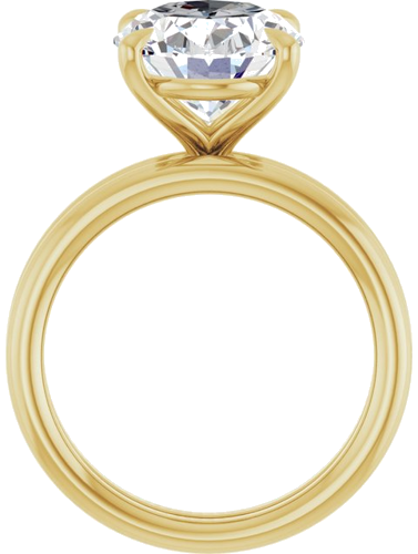 Sužadėtuvių Žiedas „Claw-Prong Solitaire“ 14k yellow gold Oval 12mm x 10mm (7)