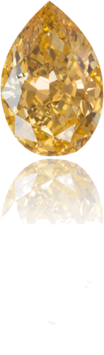 0.61 carat Fancy Intense Yellow-VS1 Natūralus Pear Deimantas (1)
