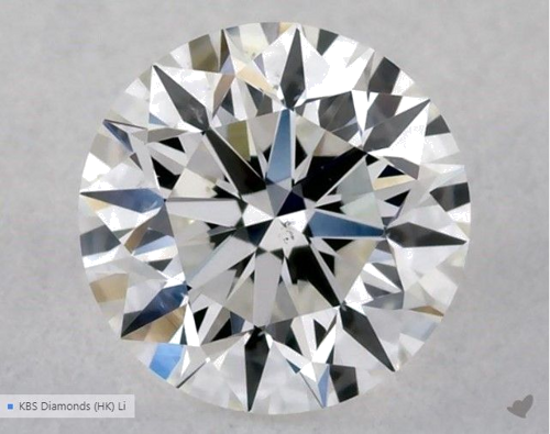 0.57 carat G-VS2 Excellent cut Natūralus Round Deimantas (1)