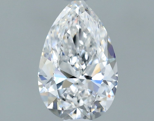 0.45 carat E-VVS1 Natūralus Pear Deimantas (1)