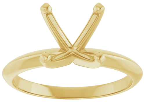 Sužadėtuvių Žiedas „Light Solitaire“ 585 Geltonojo Aukso Round 9.1mm x 9.7mm (3)