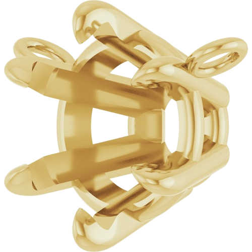 Pakabukas „Solitaire“ 14k yellow gold Round 7.25mm (2)