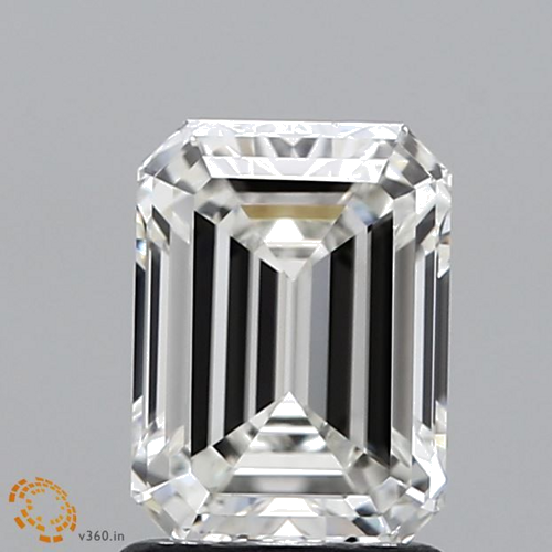 1.51 carat H-VVS2 Natūralus Emerald Deimantas (1)