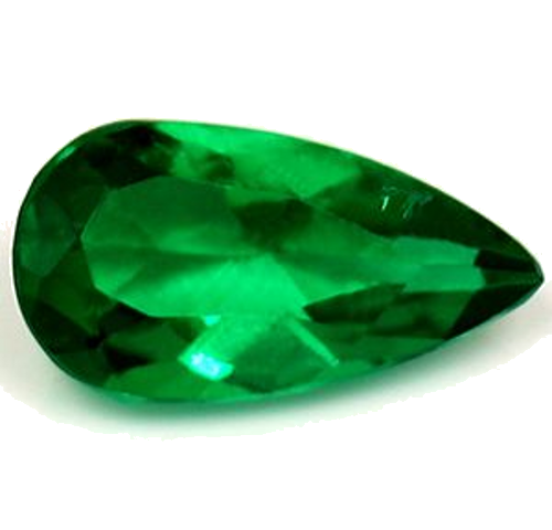 0.31 carat GREEN Pear Smaragdas (1)