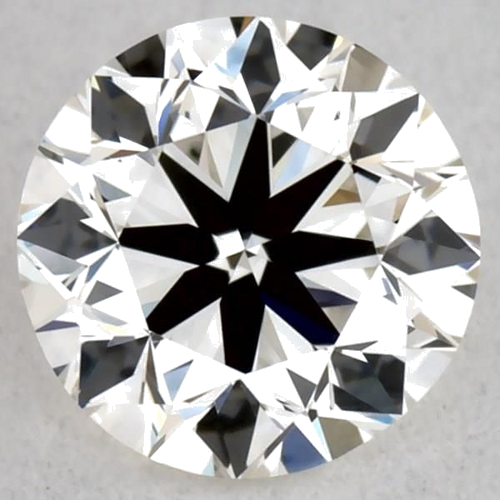 0.37 carat J-VVS1 Very Good cut Natūralus Round Deimantas (1)