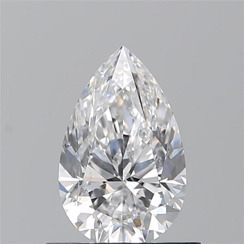 0.7 carat D-SI2 Natūralus Pear Deimantas (1)