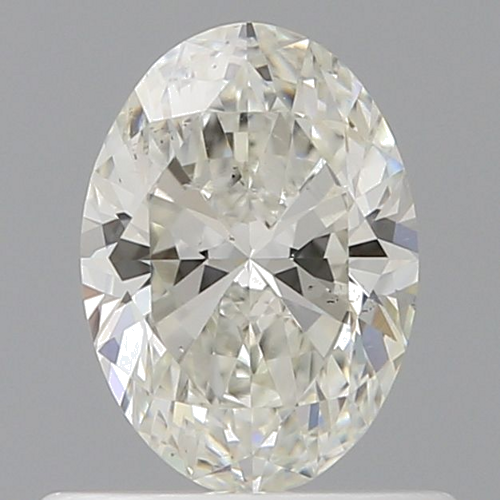 0.57 carat I-SI1 Natūralus Oval Deimantas (1)