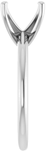 Sužadėtuvių Žiedas „Solitaire“ 950 Platinos Oval 10mm x 8mm (4)