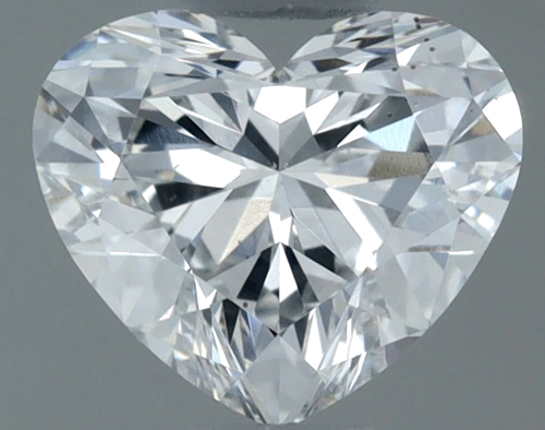 0.62 carat E-SI1 Natūralus Heart Deimantas (1)