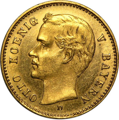 10 Marks Otto gold coin German Empire Bavaria (1)