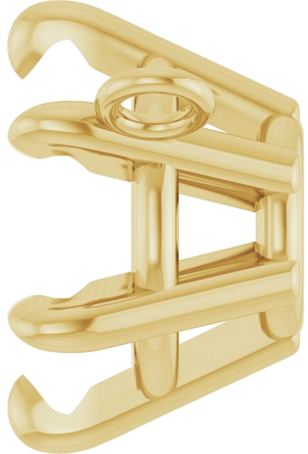 Pakabukas „Solitaire“ 14k yellow gold Round 7.25mm (3)