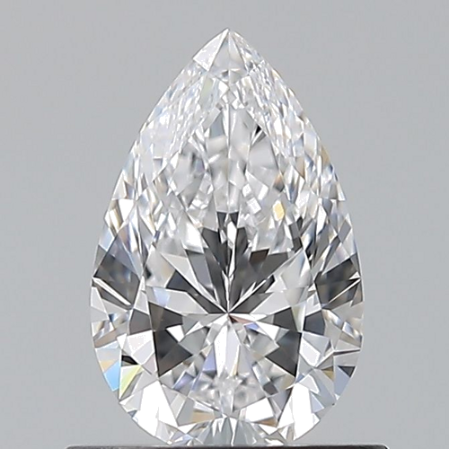 0.7 carat D-VVS2 Natūralus Pear Deimantas (1)