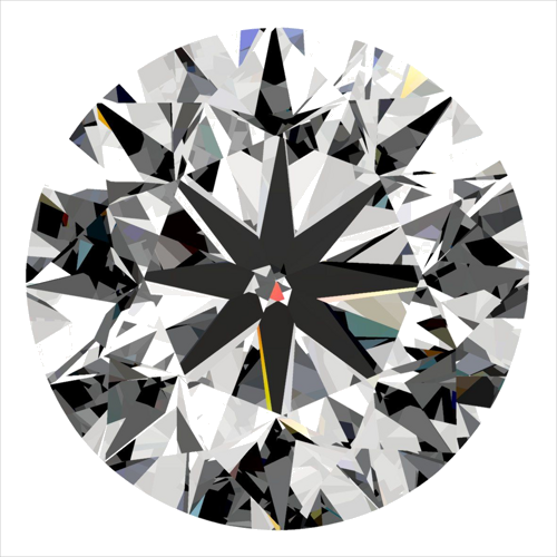 0.4 carat F-SI1 Very Good cut Natūralus Round Deimantas (1)