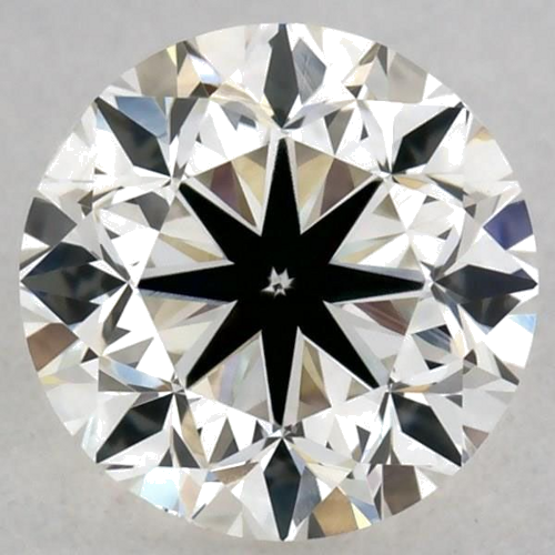 0.5 carat J-VVS1 GD cut Natūralus Round Deimantas (1)