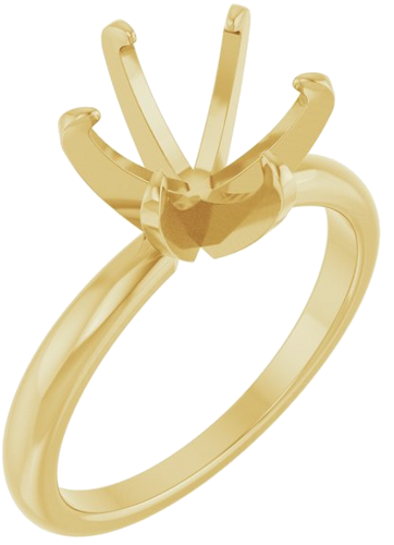Sužadėtuvių Žiedas „Solitaire“ 14k yellow gold Round 9.5mm (1)