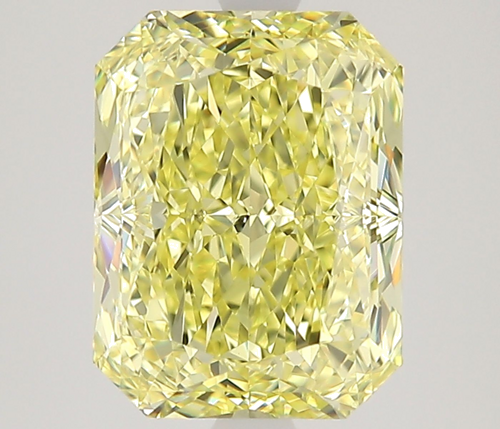 3.17 carat Fancy Yellow-VS1 Natūralus Radiant Deimantas (1)