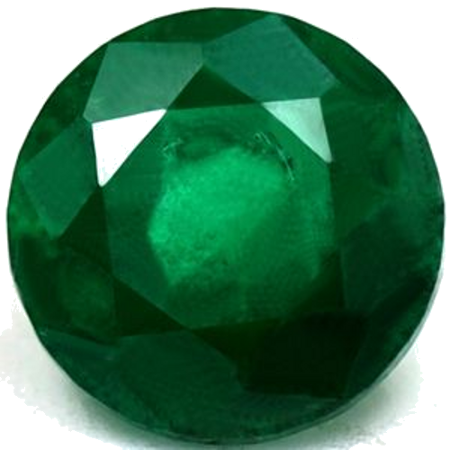 0.65 carat GREEN Round Smaragdas (1)