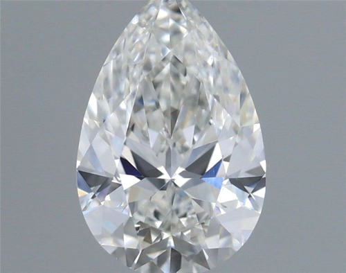 0.5 carat F-VS2 Natūralus Pear Deimantas (1)