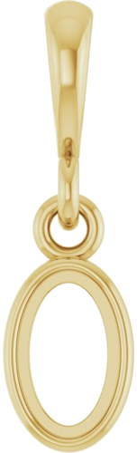 Pakabukas „Bezel-Set Cabochon“ 14k yellow gold Oval 5mm x 3mm (1)