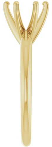 14K Yellow 7 mm Round 6-Prong Solitaire Ring Mounting (7)