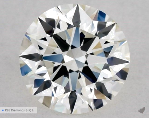 0.58 carat J-VVS1 Excellent cut Natūralus Round Deimantas (1)
