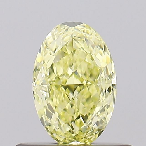 0.52 carat Fancy Yellow-VS2 Natūralus Oval Deimantas (1)