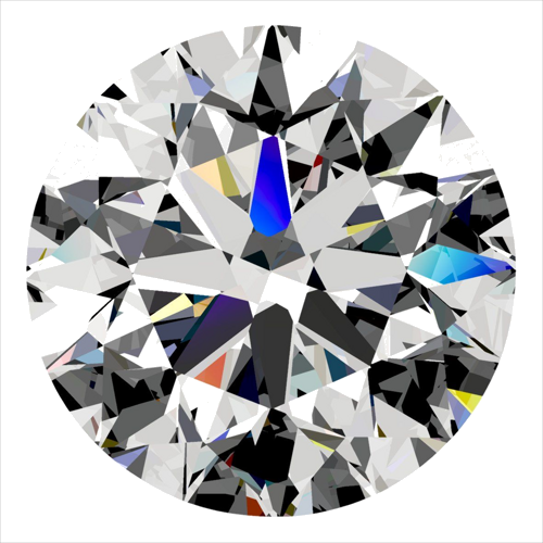 0.36 carat D-VVS2 Excellent cut Natūralus Round Deimantas (1)