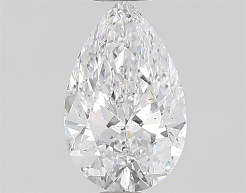 0.6 carat D-SI2 Natūralus Pear Deimantas (1)