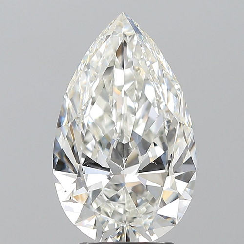 3.51 carat H-SI1 Natūralus Pear Deimantas (1)