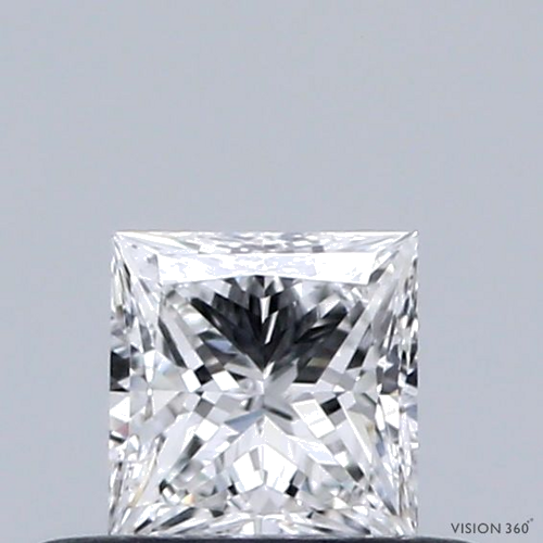 0.3 carat D-VVS1 Natūralus Princess Deimantas (1)