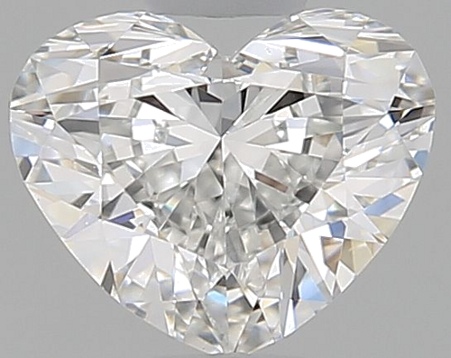 0.39 carat F-VVS1 Natūralus Heart Deimantas (1)