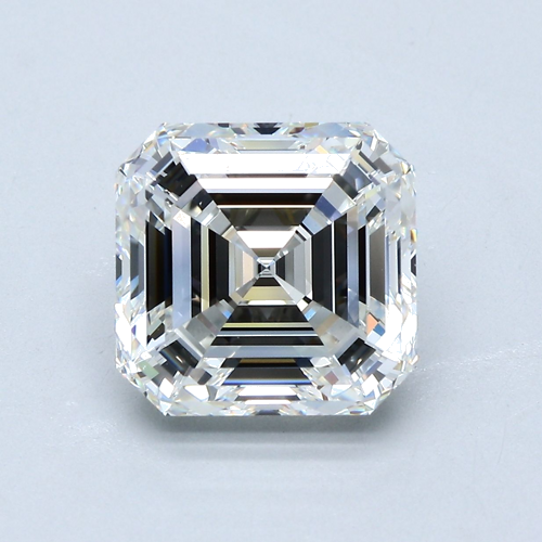 5.02 carat G-VS2 Natūralus Asscher Deimantas (1)