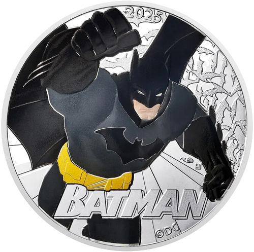 10 евро BATMAN 2025 серебряная монета Франции в BU карточке (2)