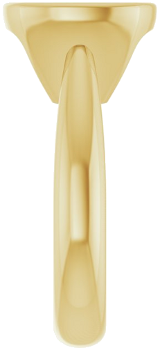 Sužadėtuvių Žiedas „Bezel-Set Solitaire“ 14k yellow gold Cushion 10mm (4)