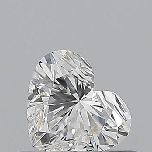 0.52 carat F-VVS2 Natūralus Heart Deimantas (1)