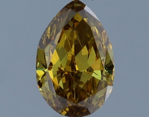 0.32 carat Fancy Deep Brownish Yellow-SI2 Natūralus Pear Deimantas (1)