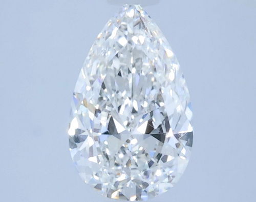 0.7 carat F-VS2 Natūralus Pear Deimantas (1)