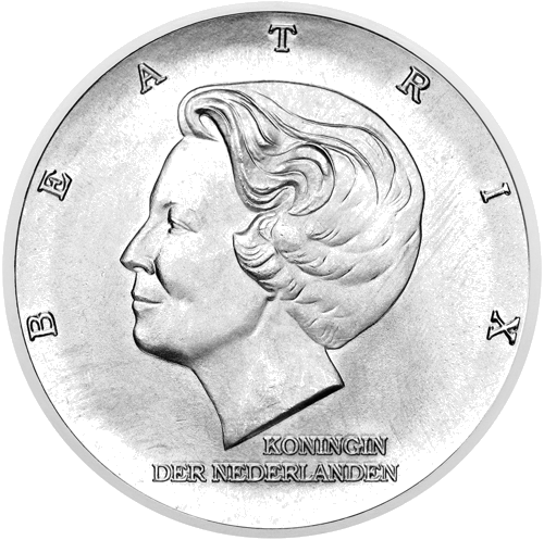 10 guldeņu Beatrise Māršala plāna jubileja 1997 Nīderlande sudraba monēta (2)